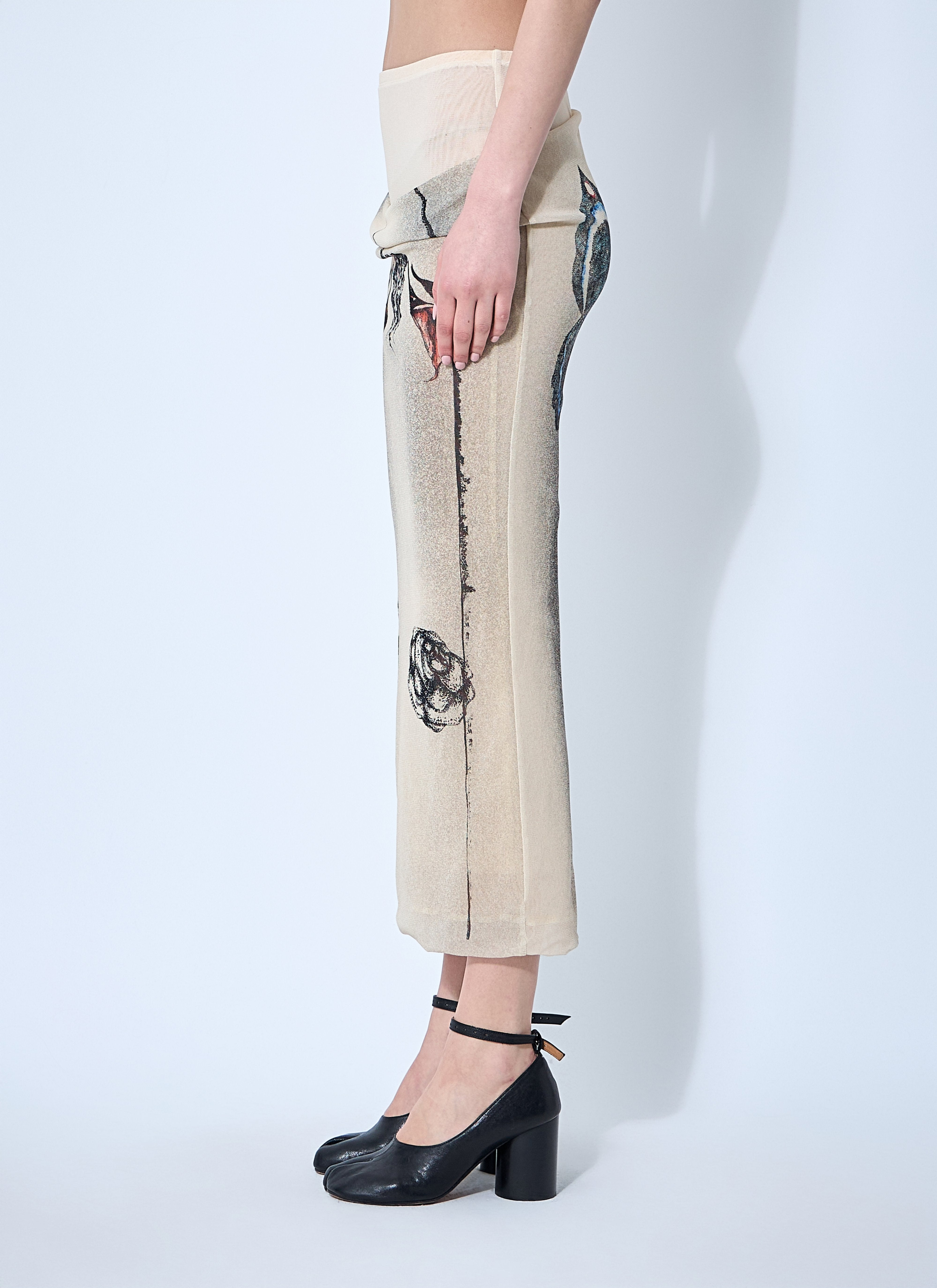 Jean Paul Gaultier Women Double Layer Mesh Skirt - 3