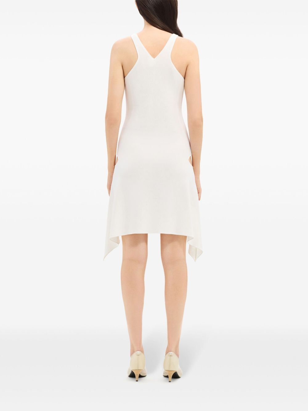 cut-out jersey mini dress - 4