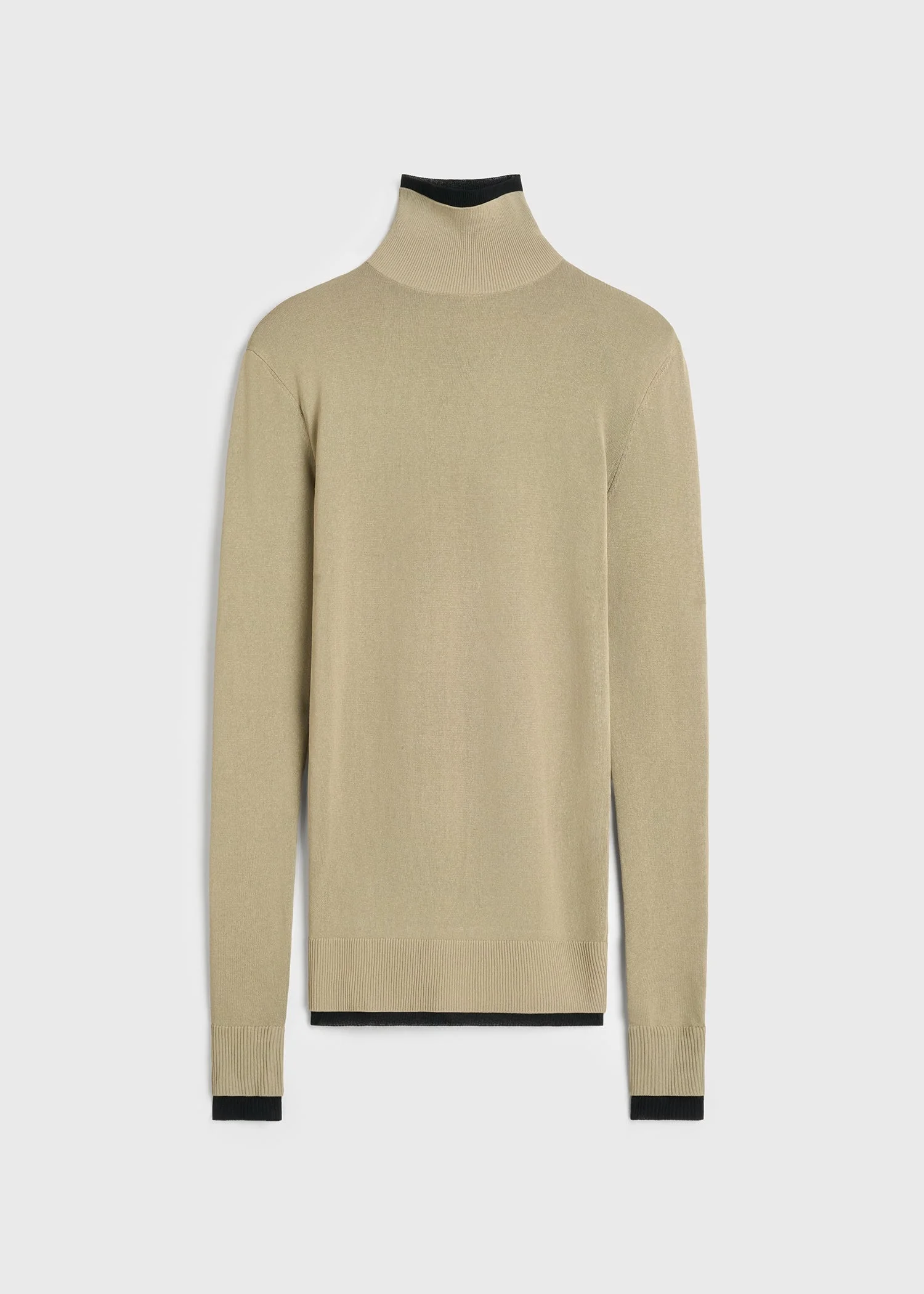 Fitted ribbed top sage - 1