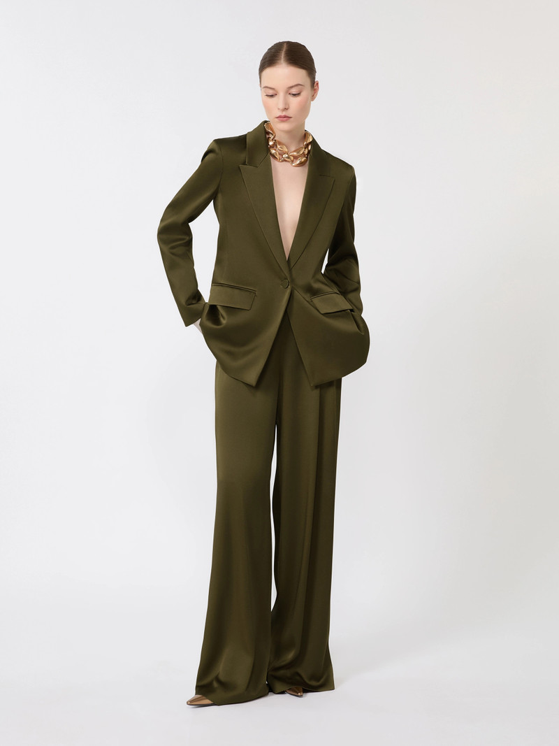 Max Mara ALBINO Envers satin blazer - MOSS GREEN outlook