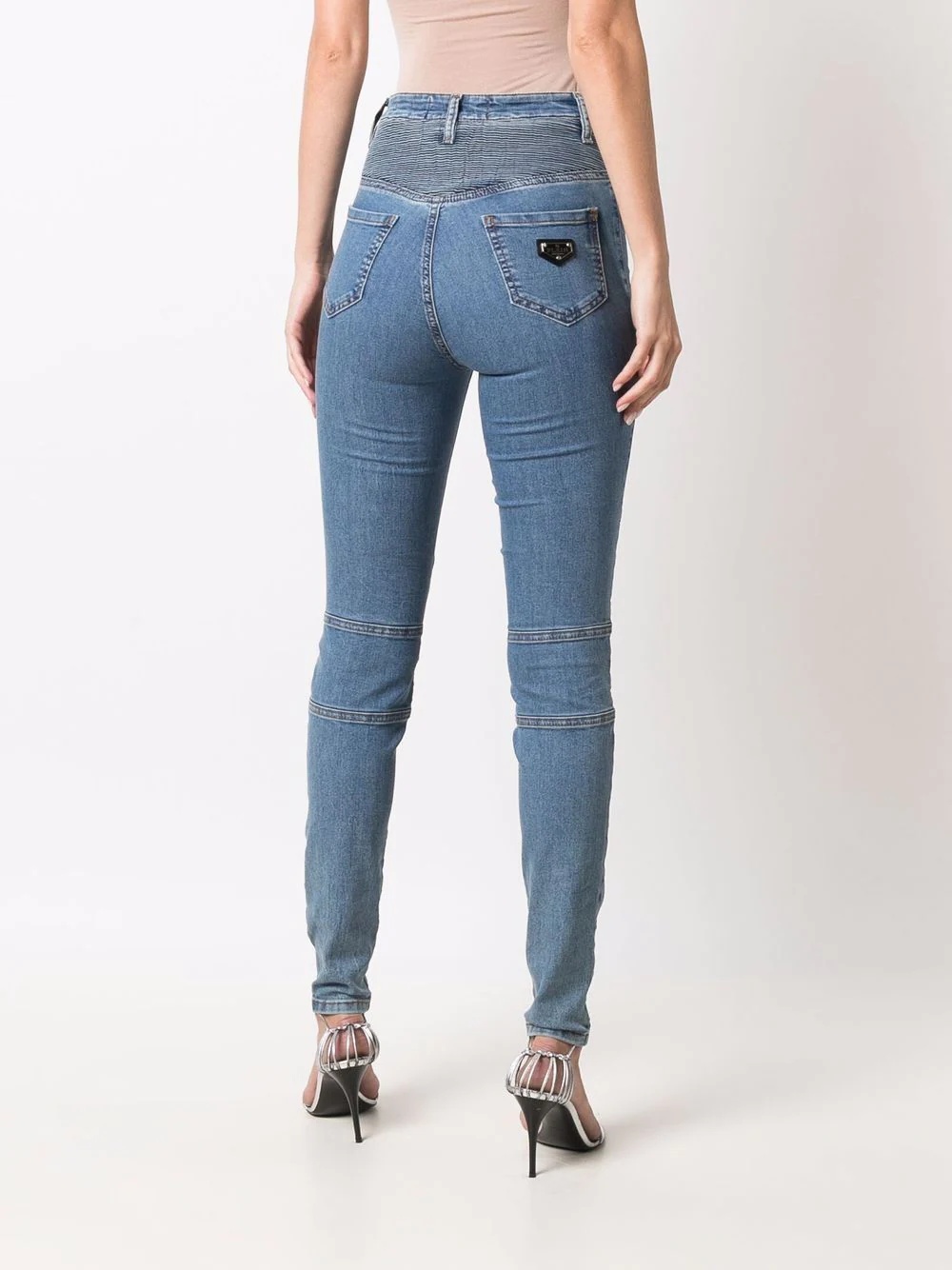 Iconic high waist biker jeans - 4