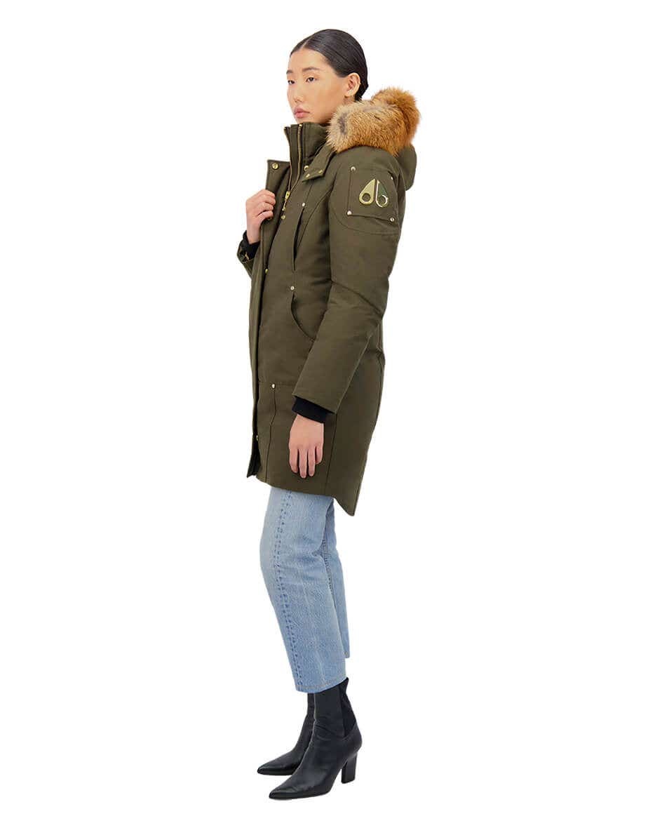 MOOSE KNUCKLES GOLD STIRLING PARKA FUR | REVERSIBLE