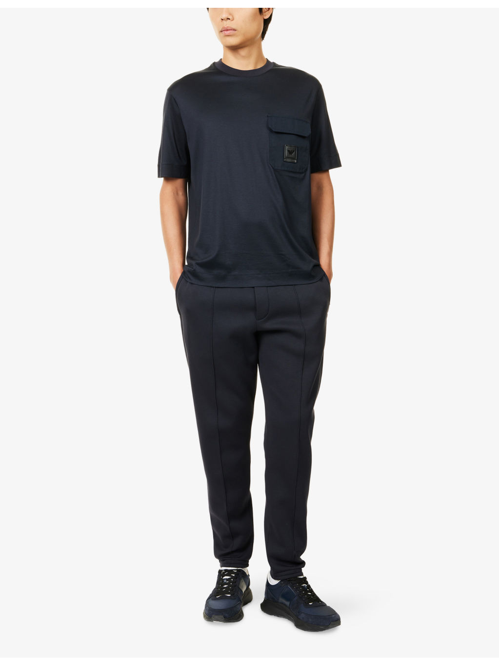 Relaxed-Fit Tapered-Leg Jersey Jogging Bottoms - 2
