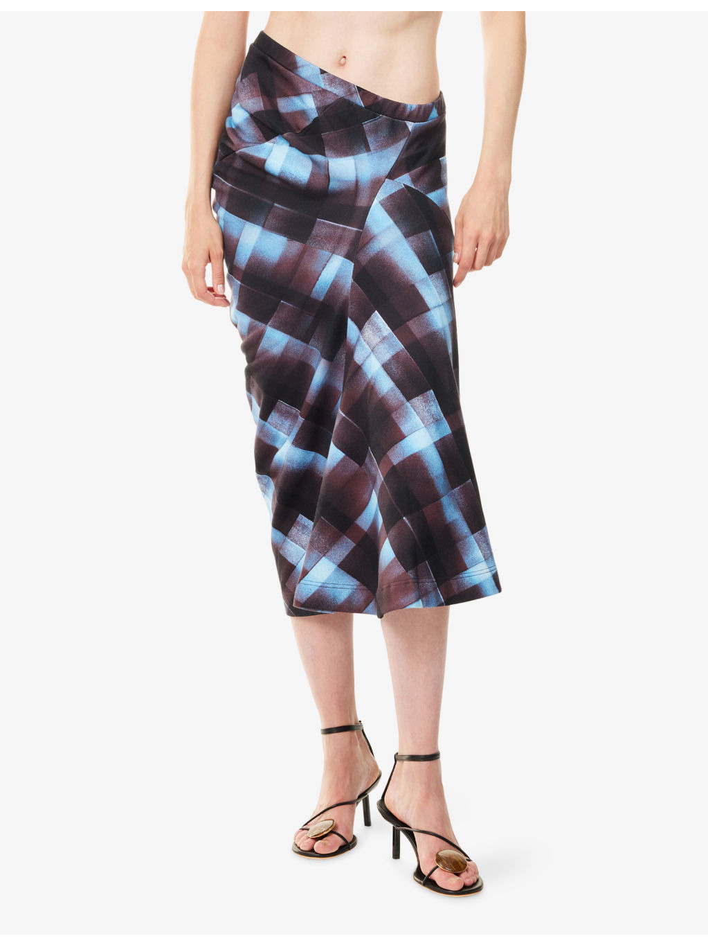 Harens Abstract Graphic-Print Cotton-jersey Skirt - 3