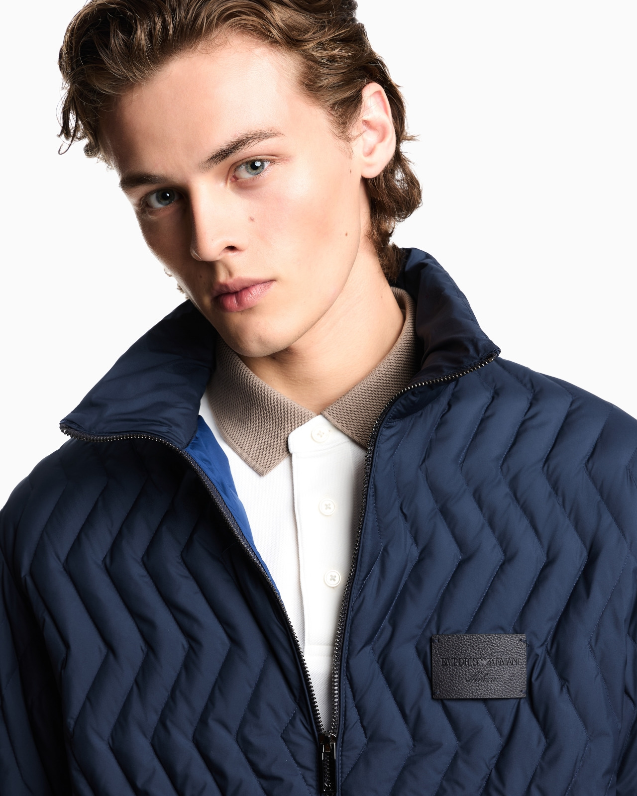 FULL-ZIP DOWN JACKET IN CHEVRON QUILTED RIPSTOP NYLON - 5