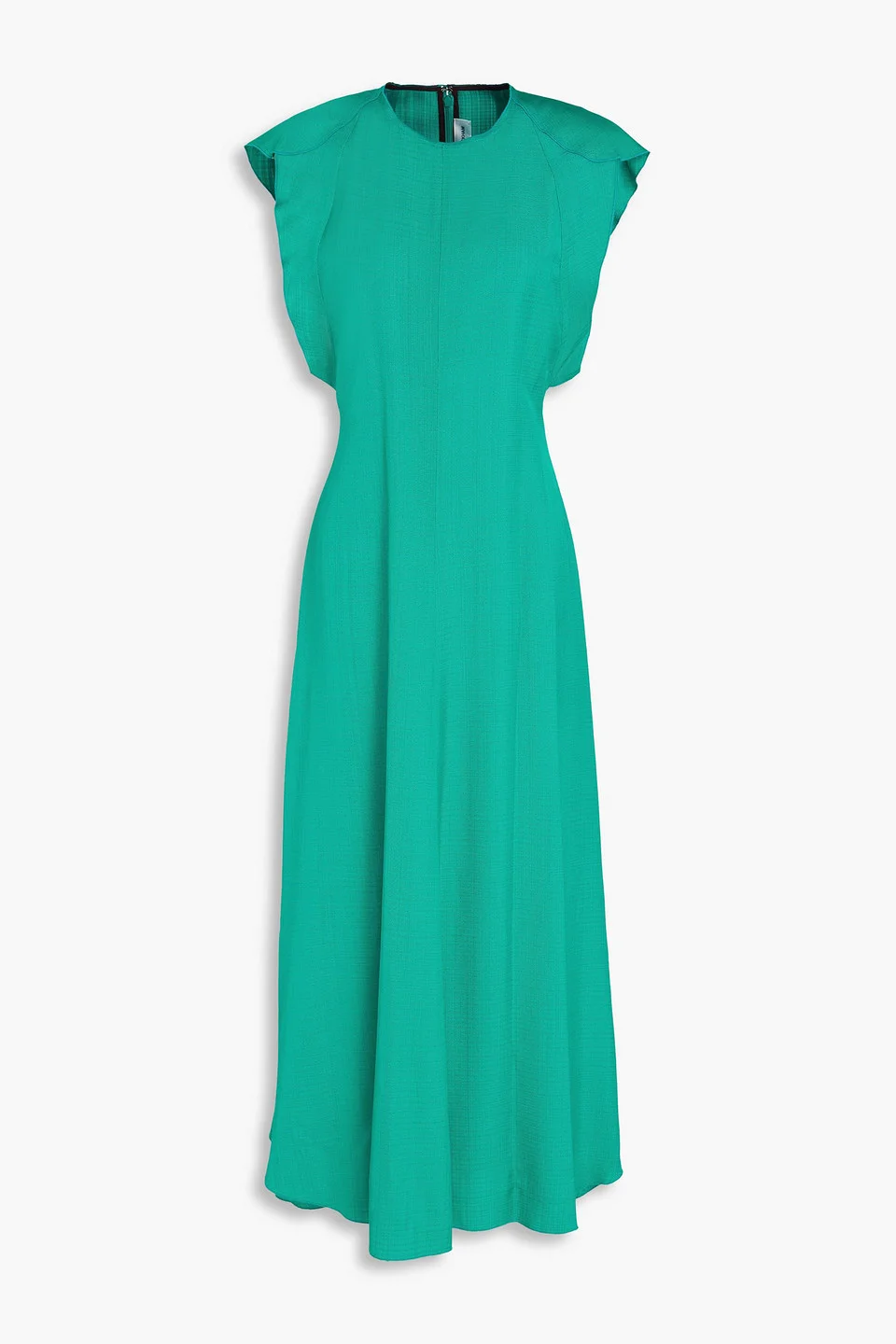 Ruffled crepe midi dress - 1