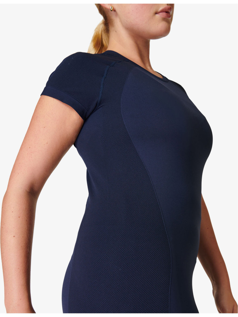 Athlete Seamless Workout Stretch-Woven T-Shirt 5
