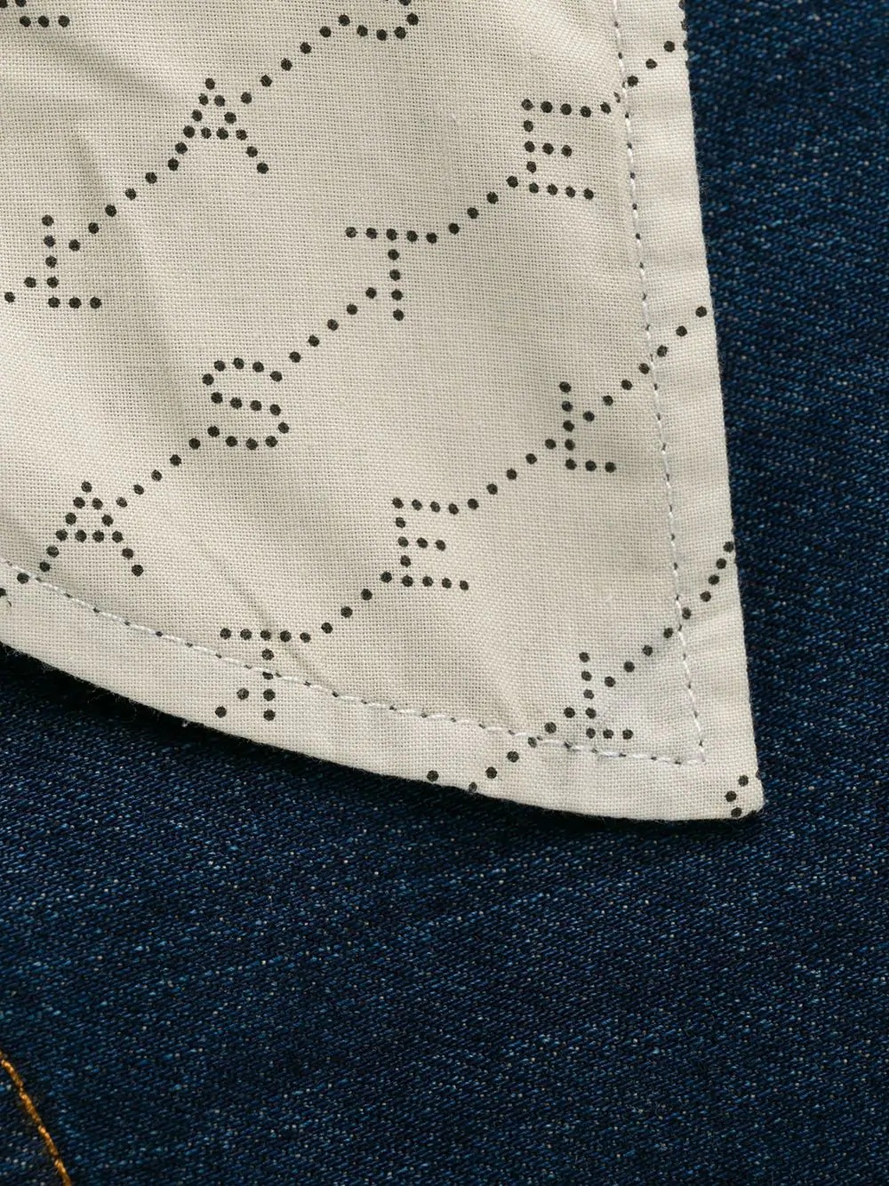 monogram-lining slim-fit jeans - 7