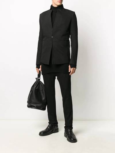 Boris Bidjan Saberi mock-neck blazer outlook