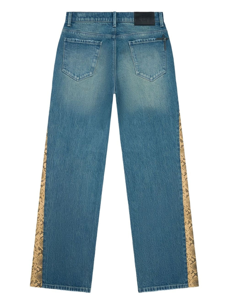 RTA snake-panel distressed jeans outlook