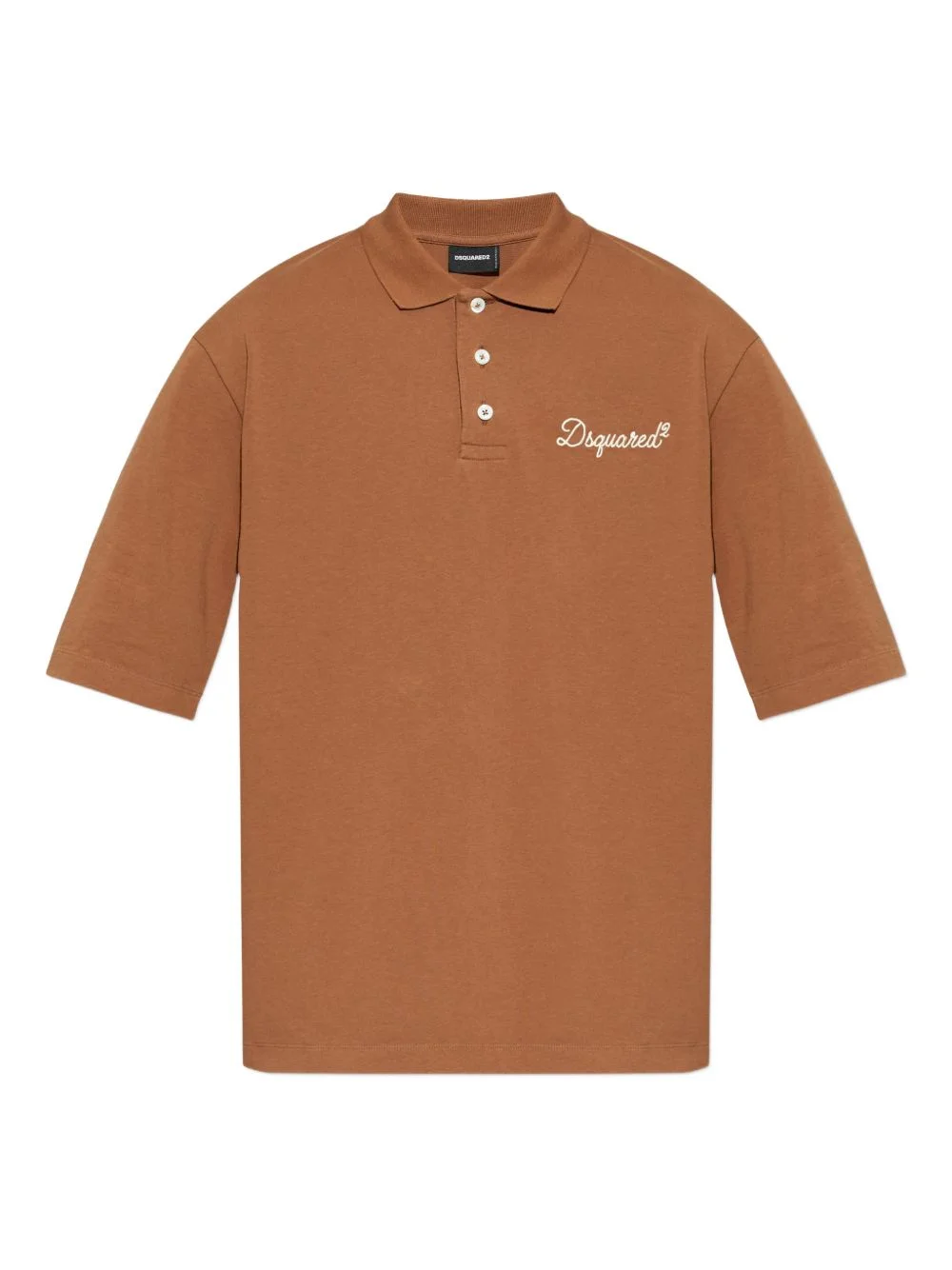 logo-embroidered polo shirt - 1