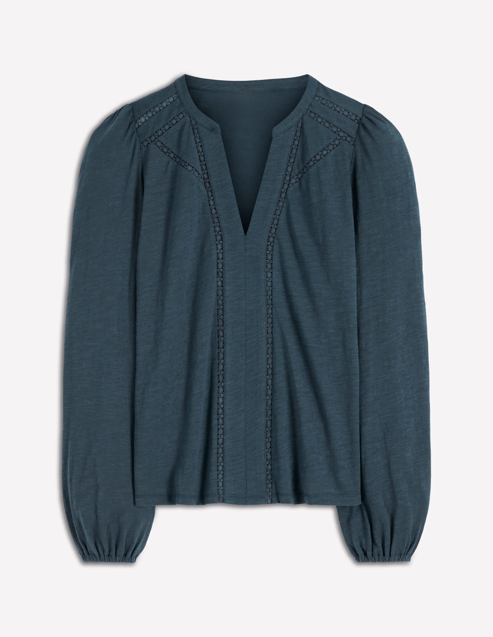 Poppy Long Sleeve Top-Moonlight Ocean - 1