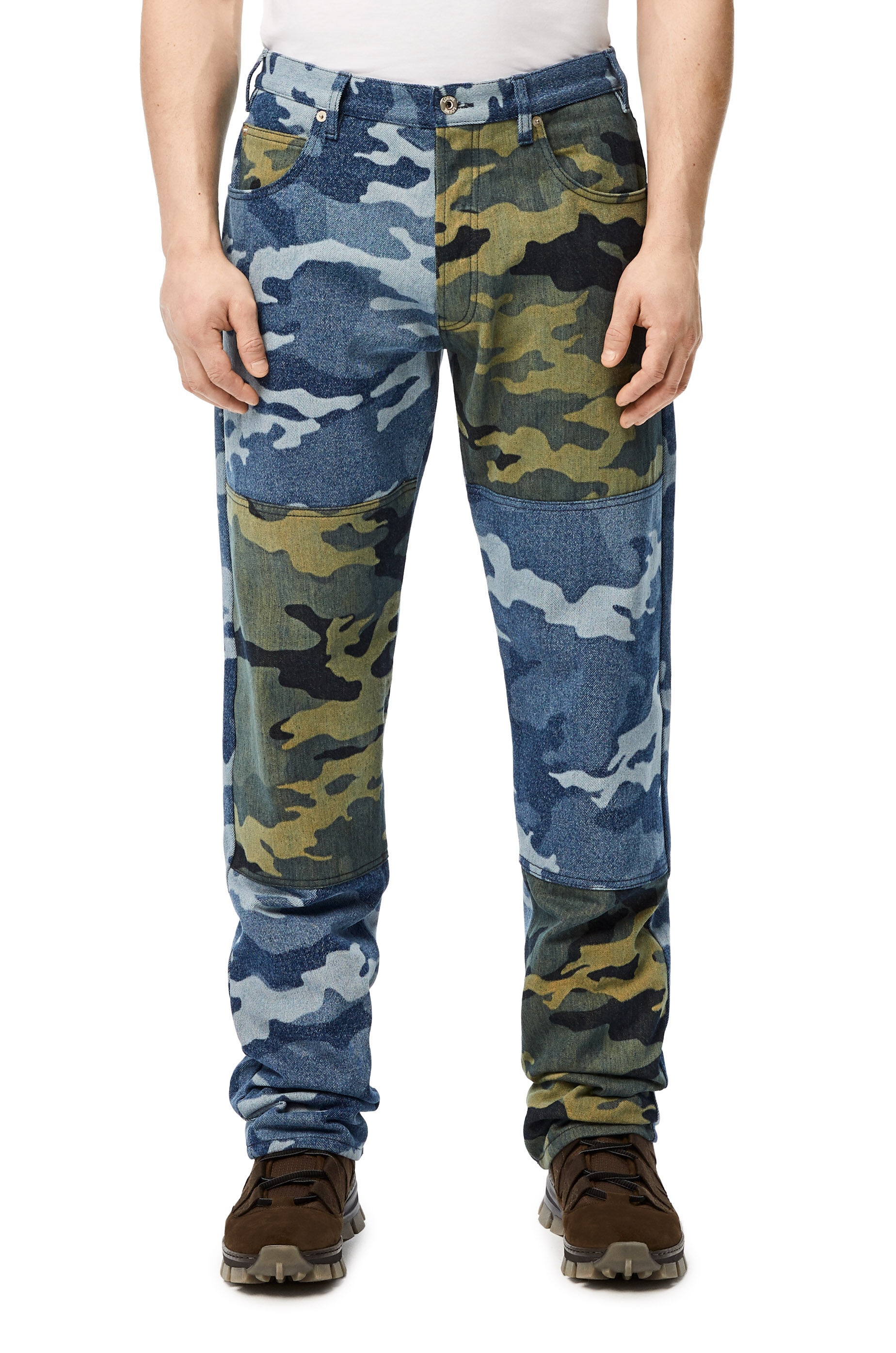 Camouflage trousers in denim - 2