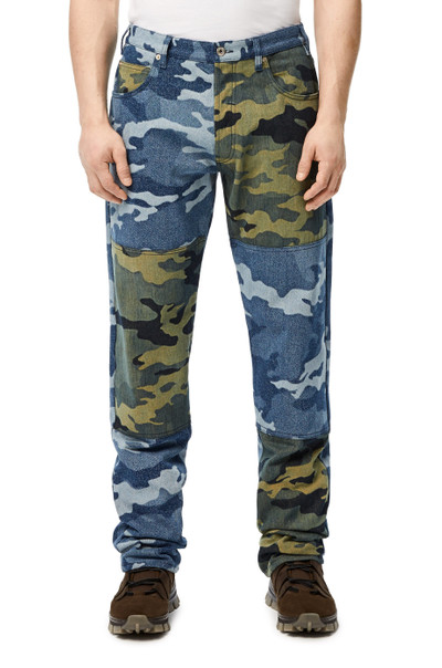 Loewe Camouflage trousers in denim outlook