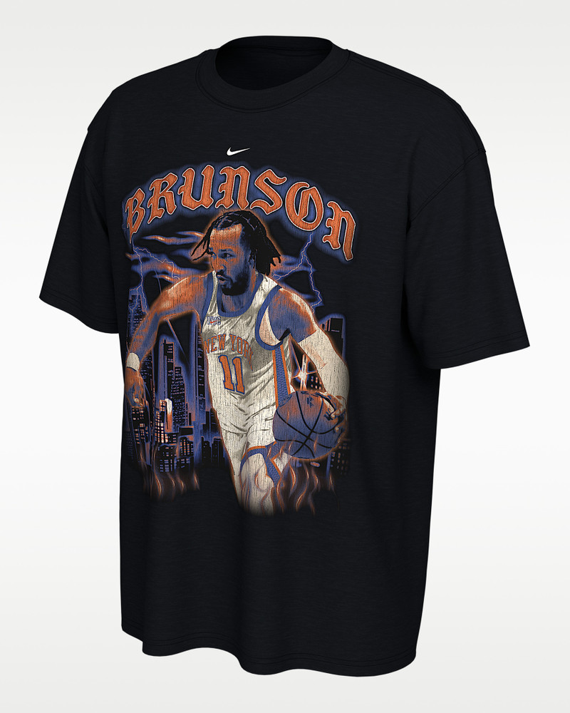 Jalen Brunson New York Knicks City Edition Nike NBA T-Shirt 1