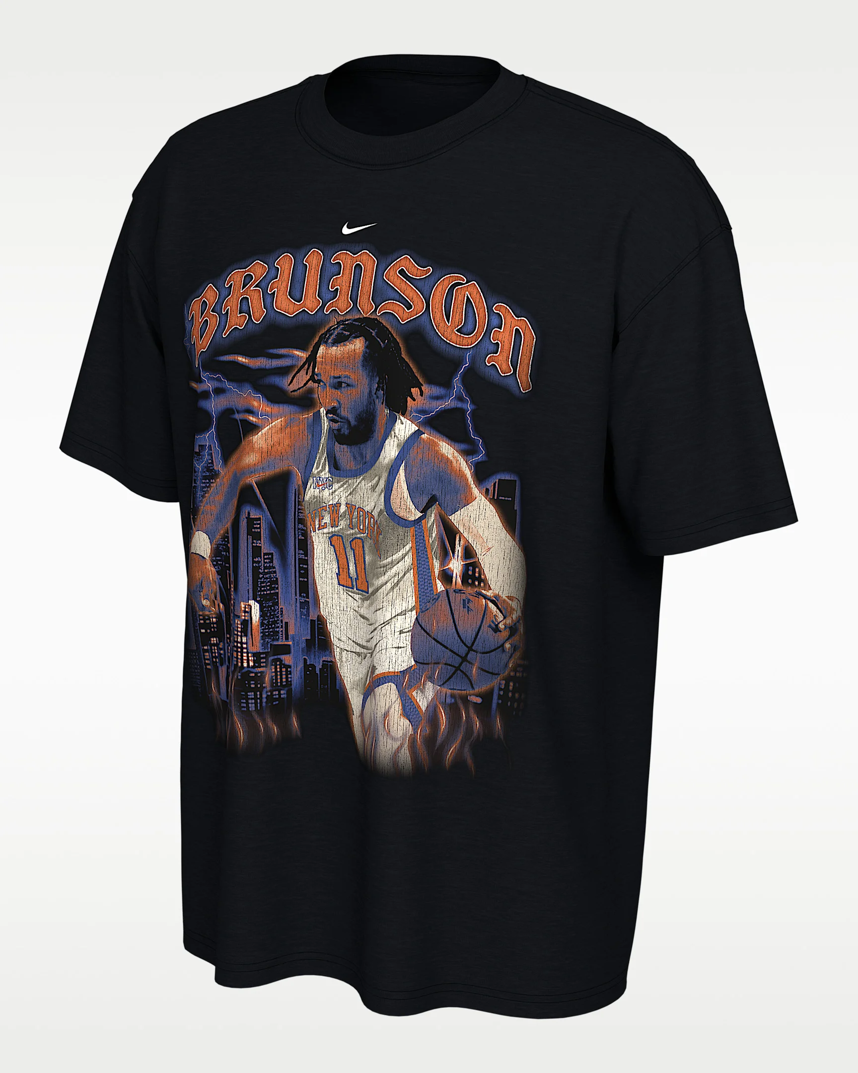 Jalen Brunson New York Knicks City Edition Nike NBA T-Shirt - 1
