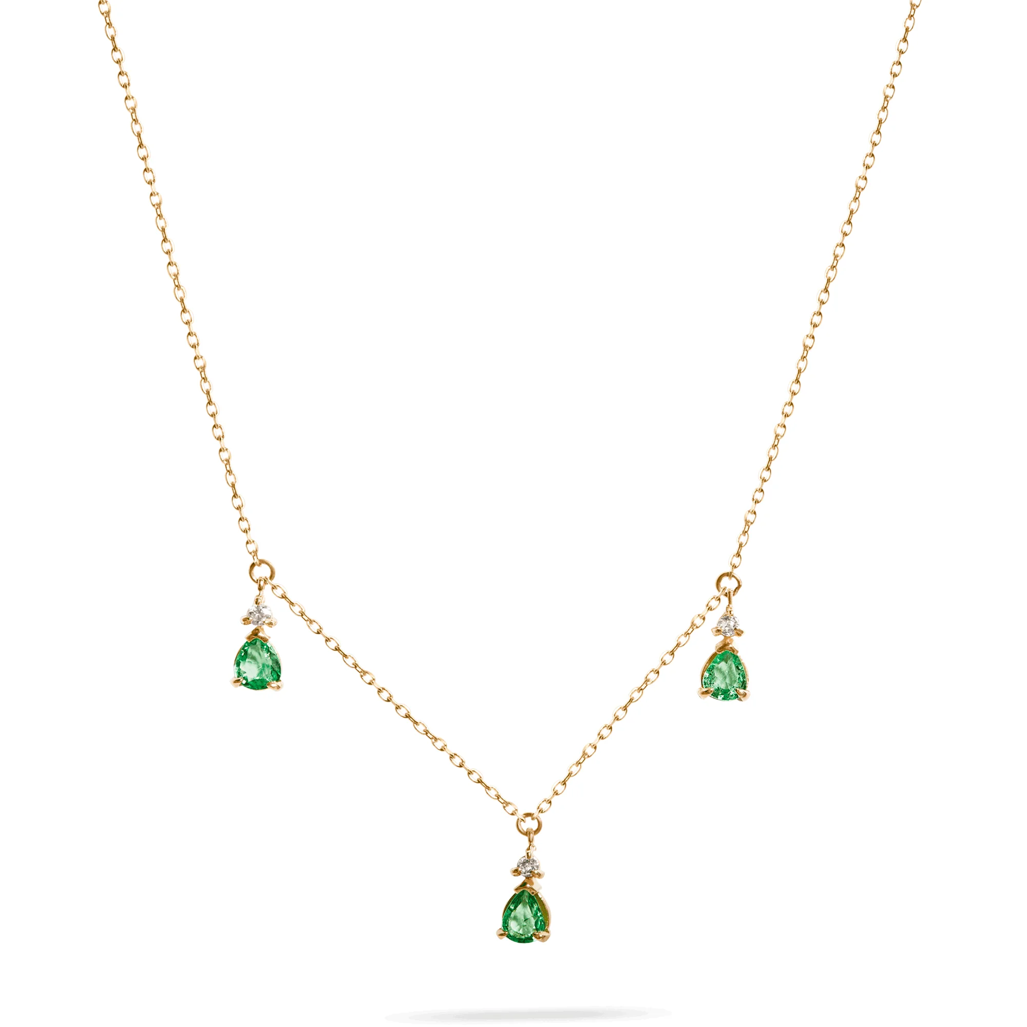 Green Goddess Trio Necklace - 1