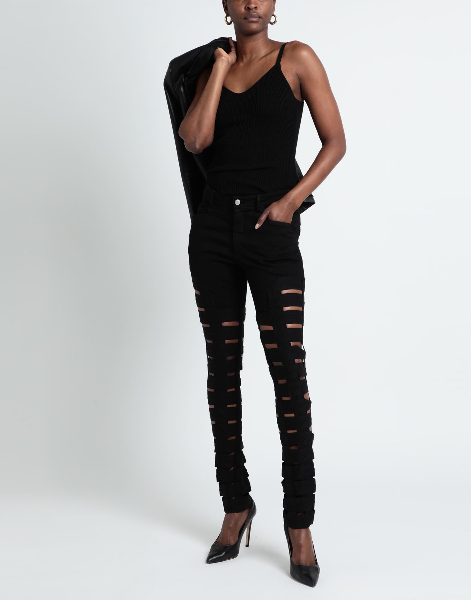 Black Women's Denim Pants - 2