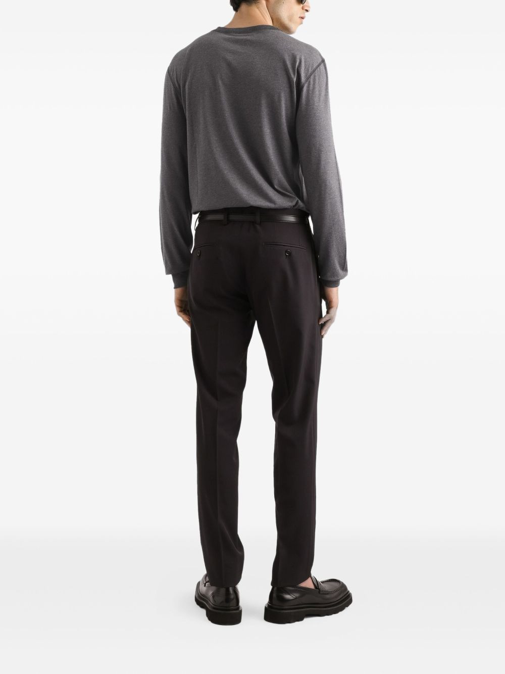 cotton long-sleeve T-shirt - 3
