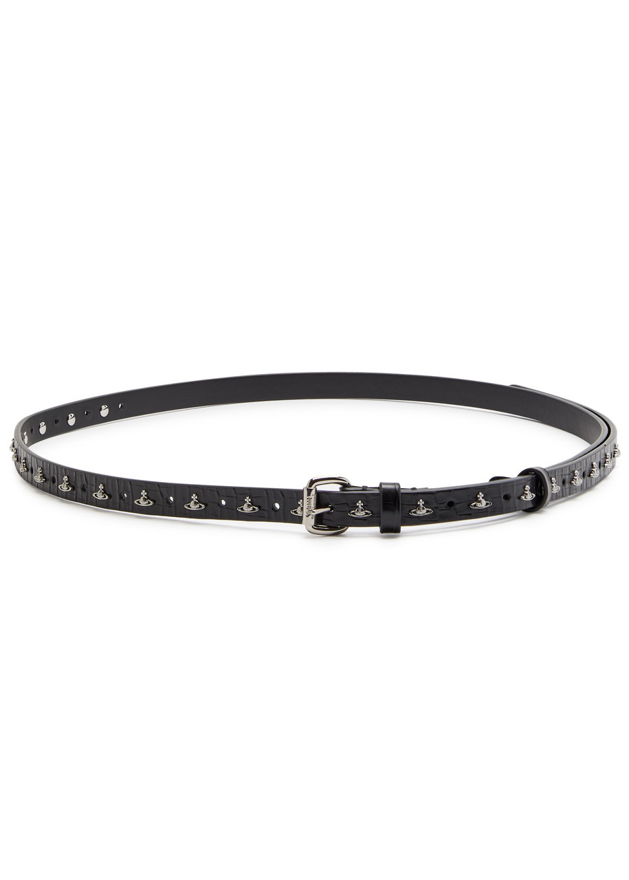 Vivienne Westwood Alex Orb Studs Leather Belt - 1