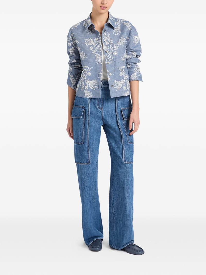 Ports 1961 floral-embroidered jacket outlook