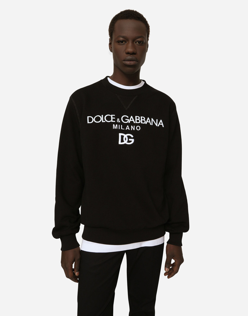 Jersey sweatshirt with DG embroidery 4