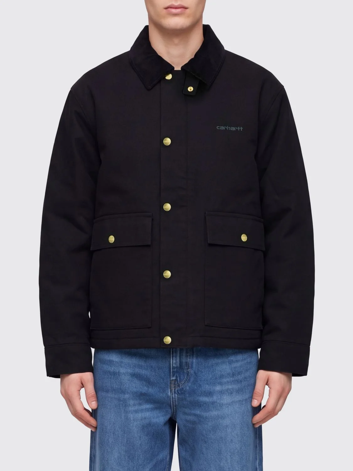 CARHARTT WIP Quentin Nylon Shirt Jacket with Velvet Collar - 1