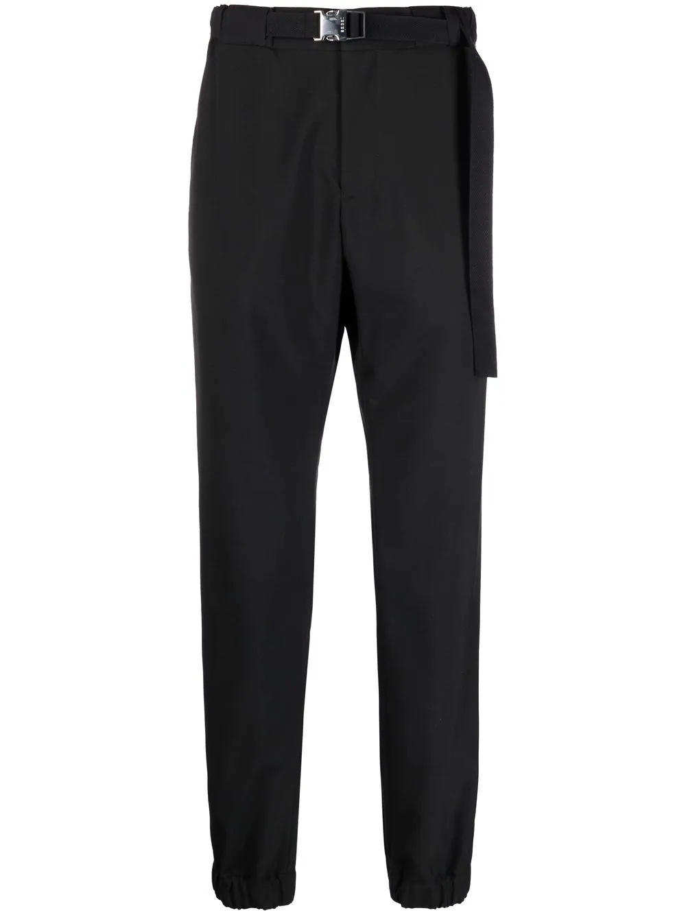 tapered belted-waist trousers - 1