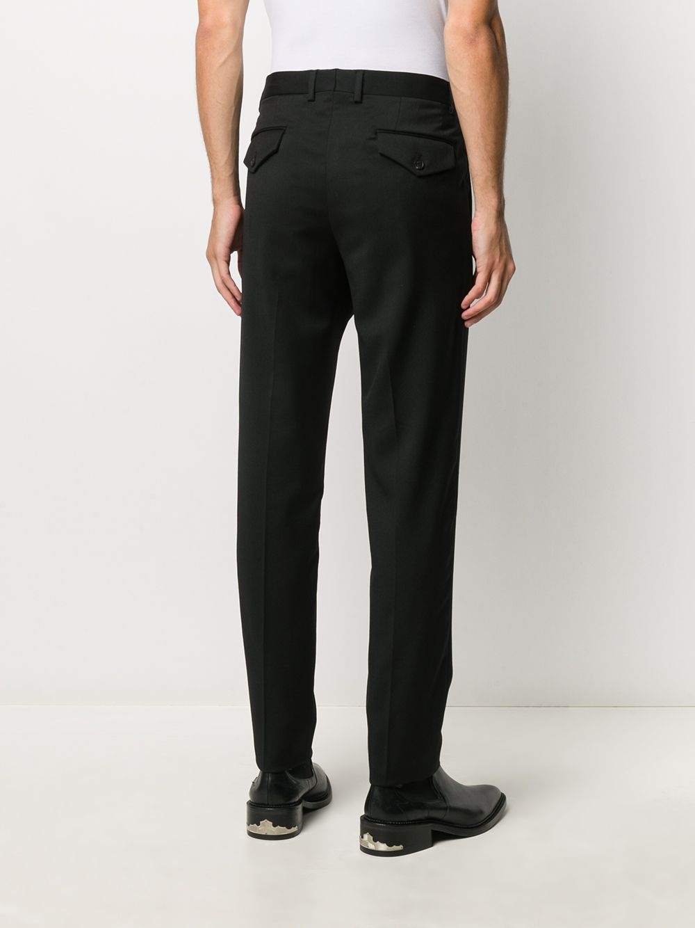 skinny fit mid-rise trousers - 4