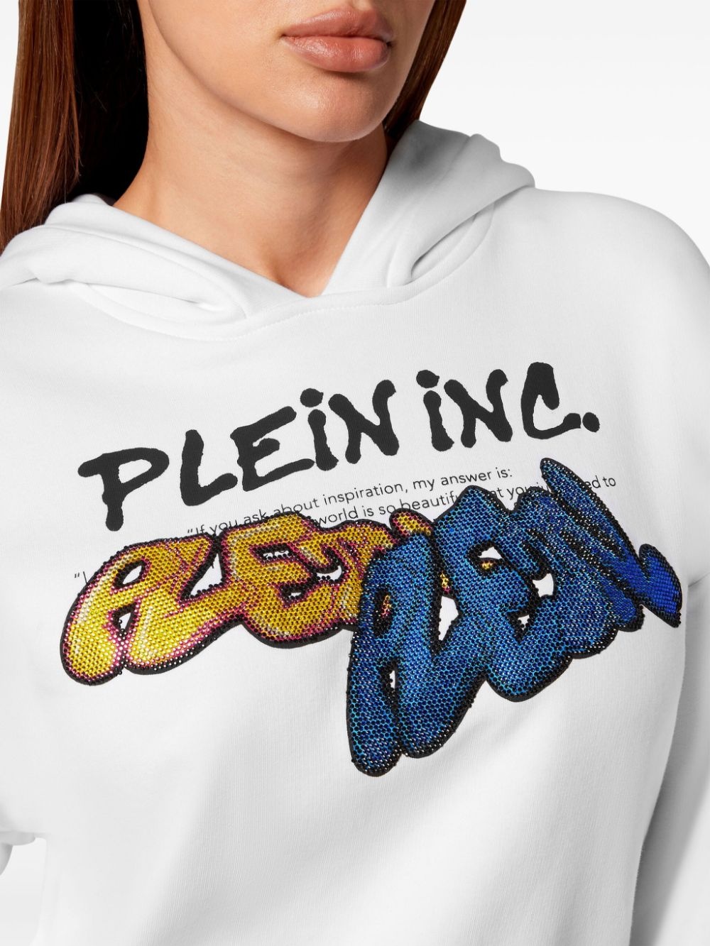 Bombing Graffiti-print long-sleeve hoodie - 3