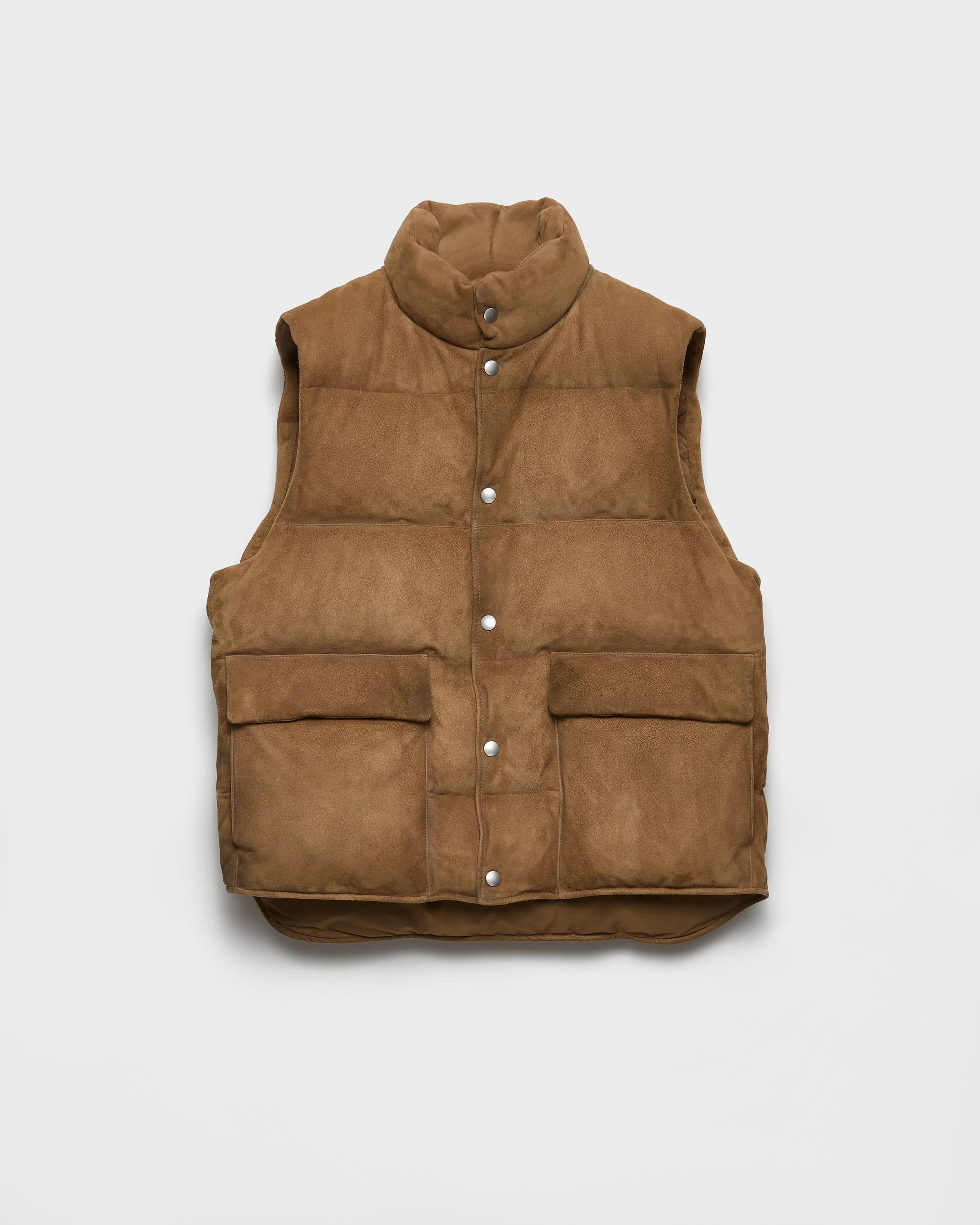 Suede down vest - 1