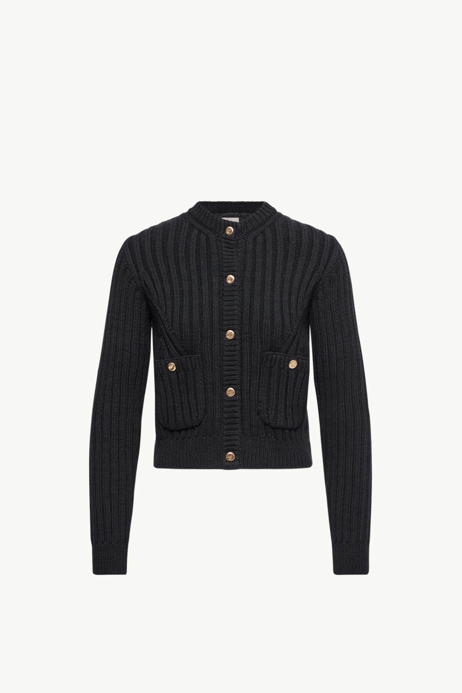 Cotton Padded Cardigan - 1