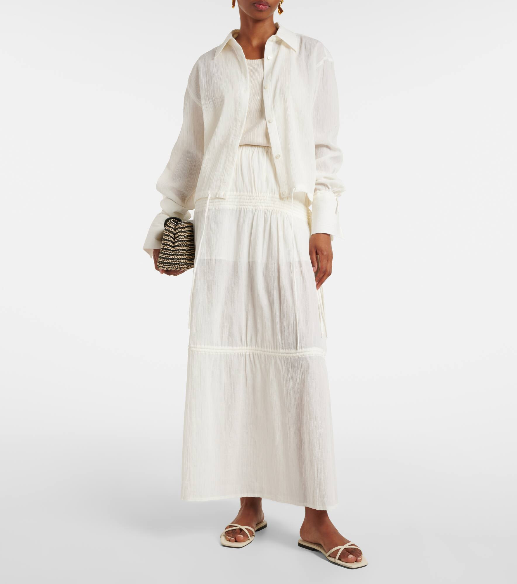 Cotton maxi skirt - 2