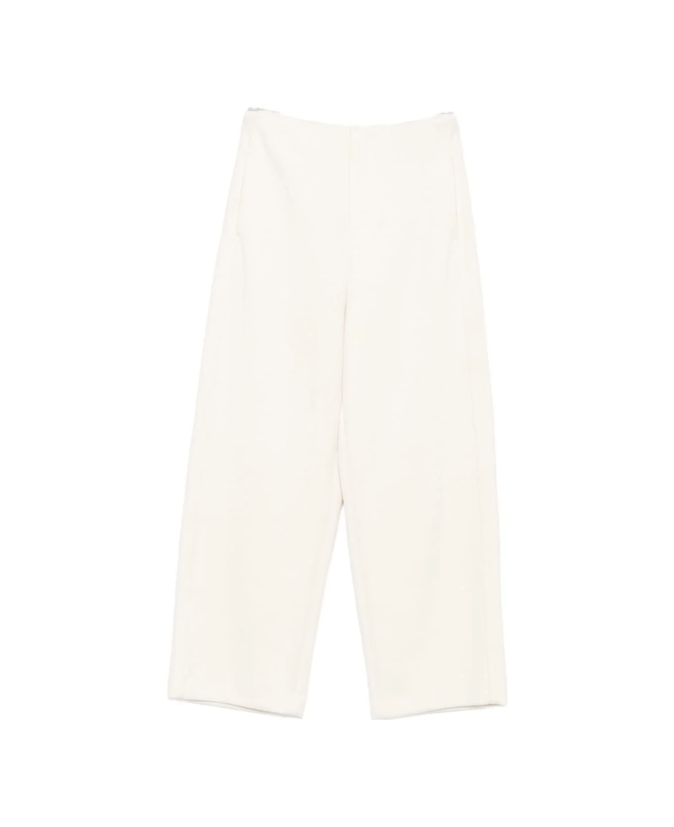 Wool And Cotton Trousers - 1