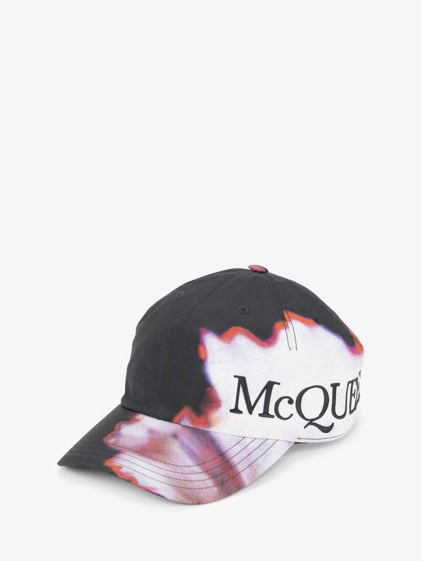 Men's Luminous Flower Baseball Cap in Black/multicolor - 2