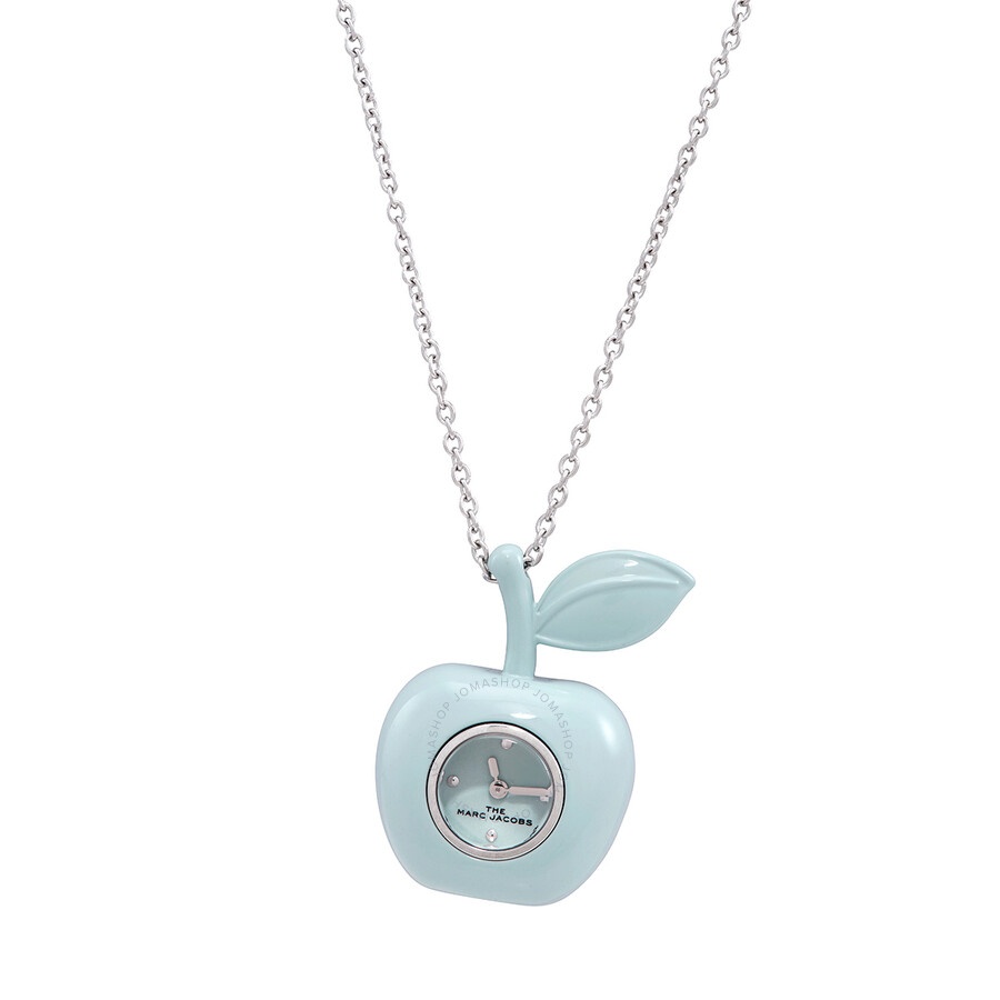 Marc Jacobs Quartz Pale Blue Apple Bauble Ladies Watch Necklace MJ0120190886 - 4