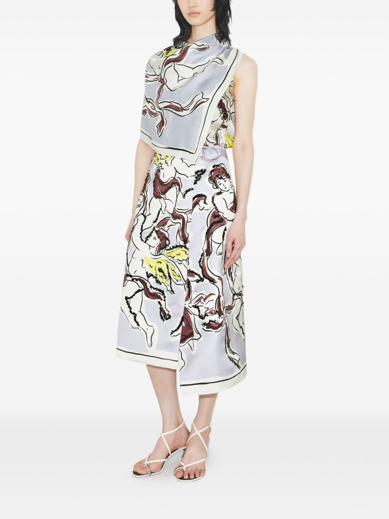 printed satin skirt 3