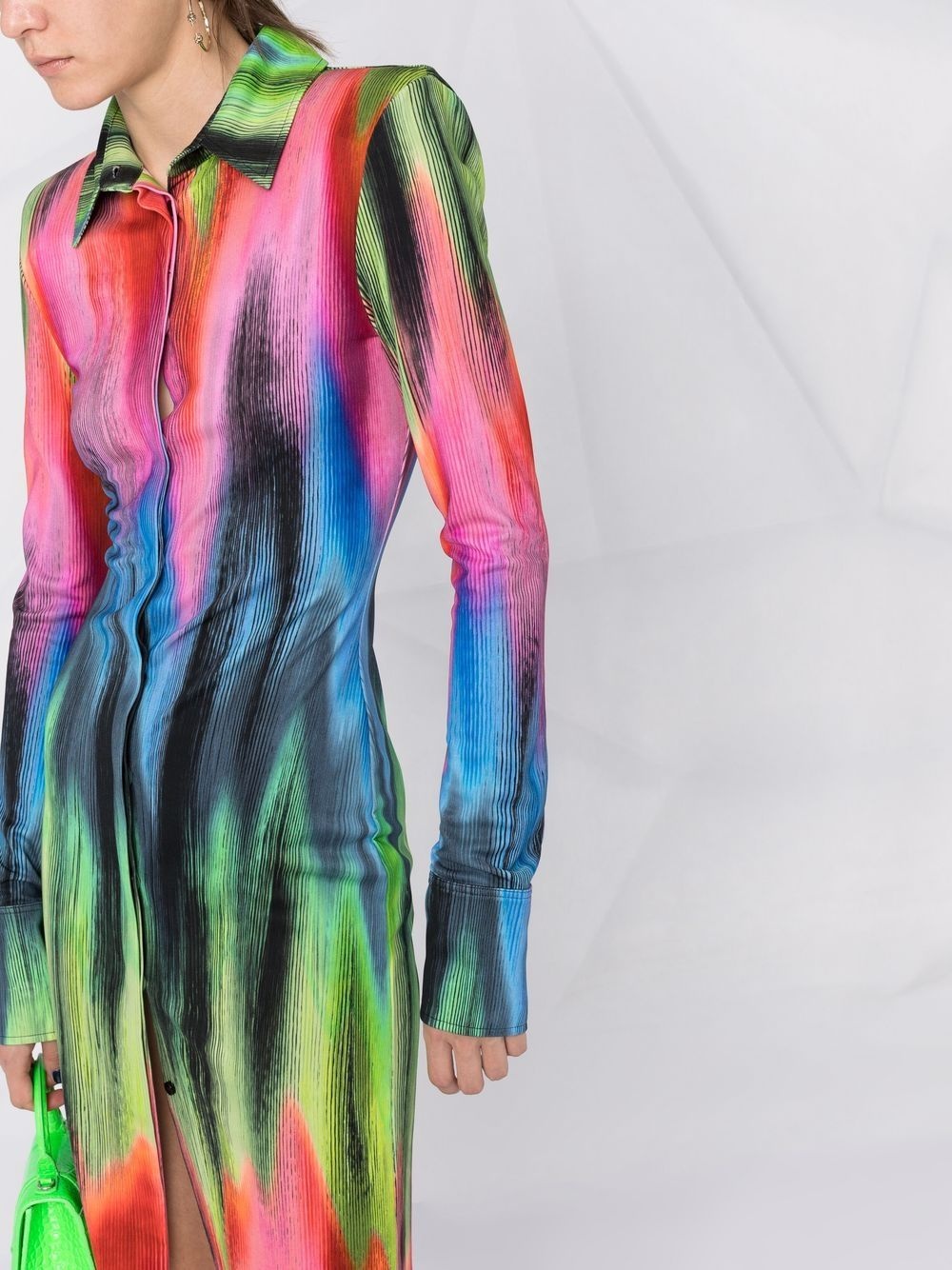graphic-print shirtdress - 3