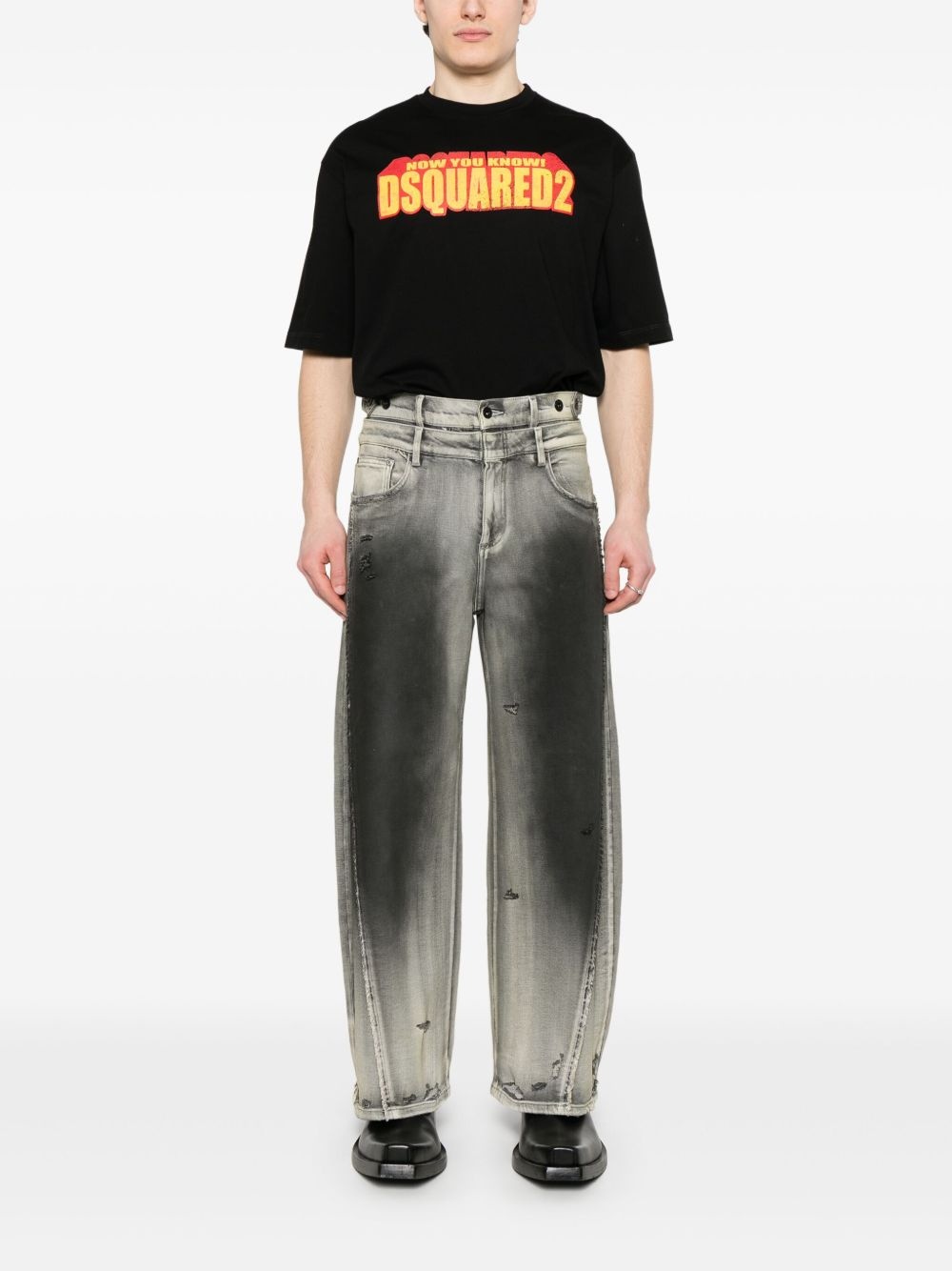 slogan-print T-shirt - 2