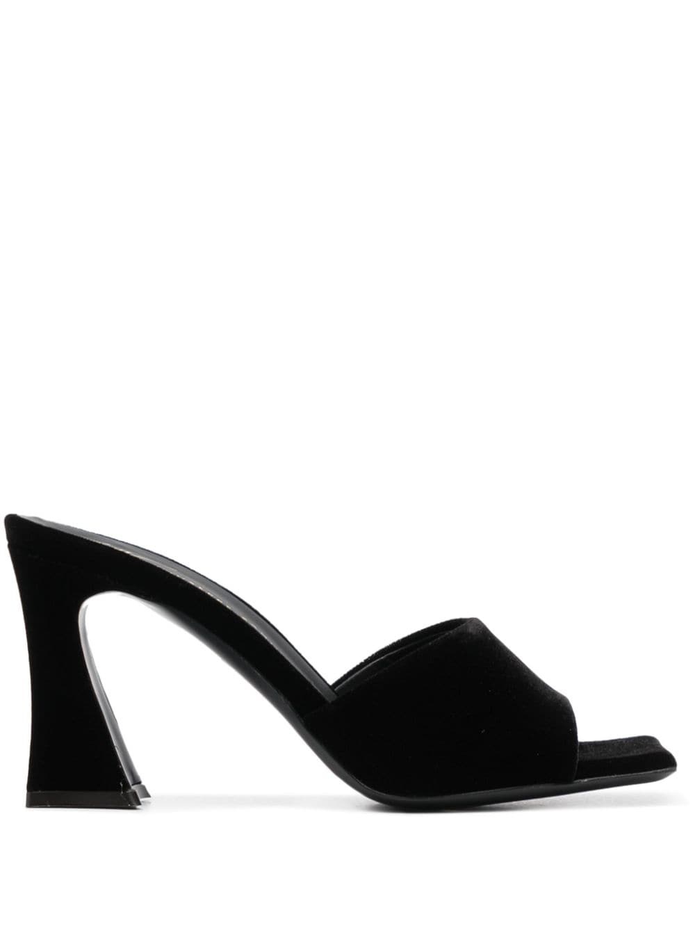 Solhene 90mm velvet-effect sandals - 1