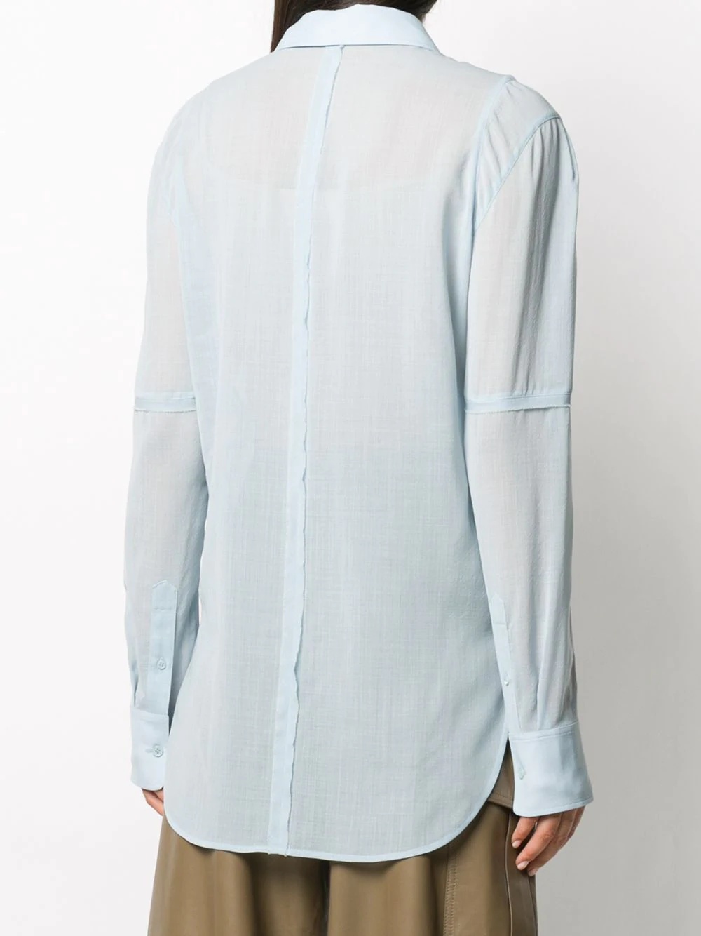 longline classic collar shirt - 4