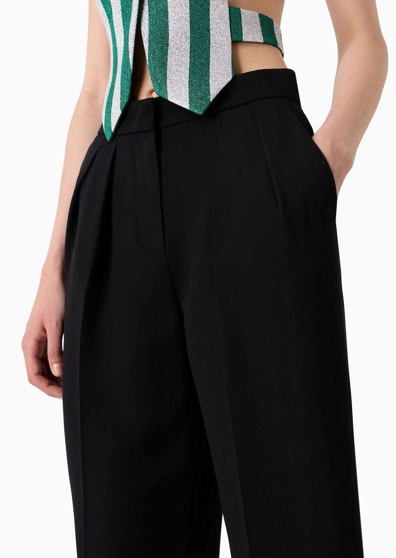 Two-dart trousers in silk and linen 5