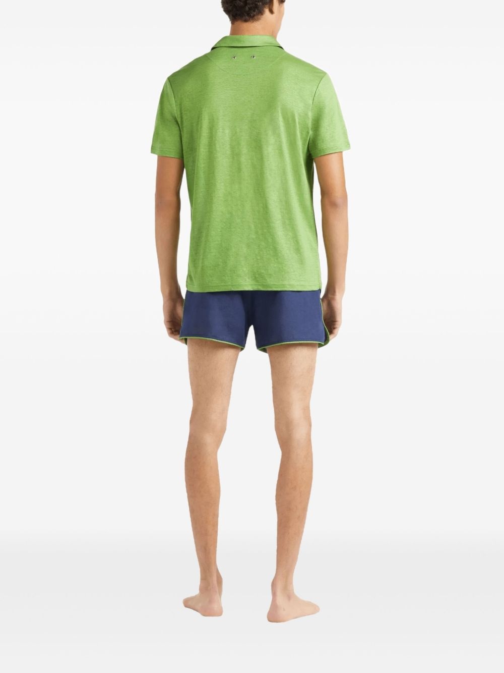 linen polo shirt - 3
