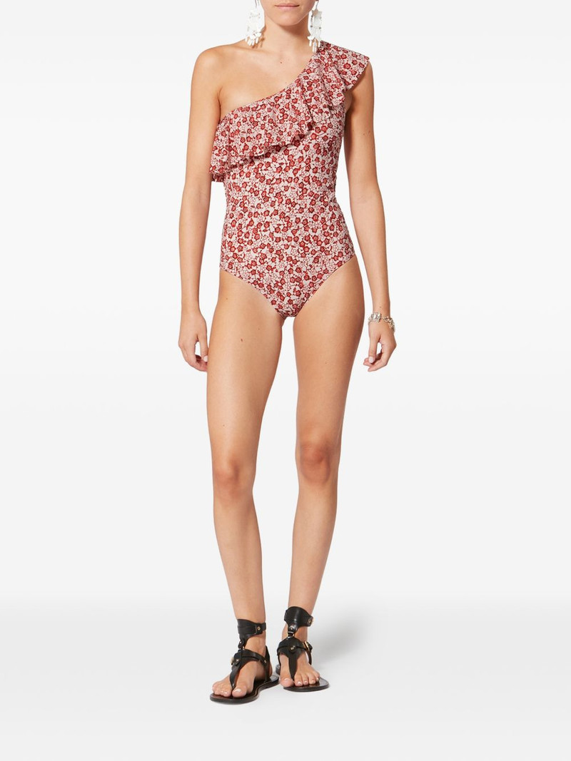 Sicilya floral-print ruffled swimsuit 6