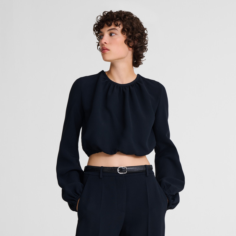 Longchamp Ladies' belt Black - Leather outlook