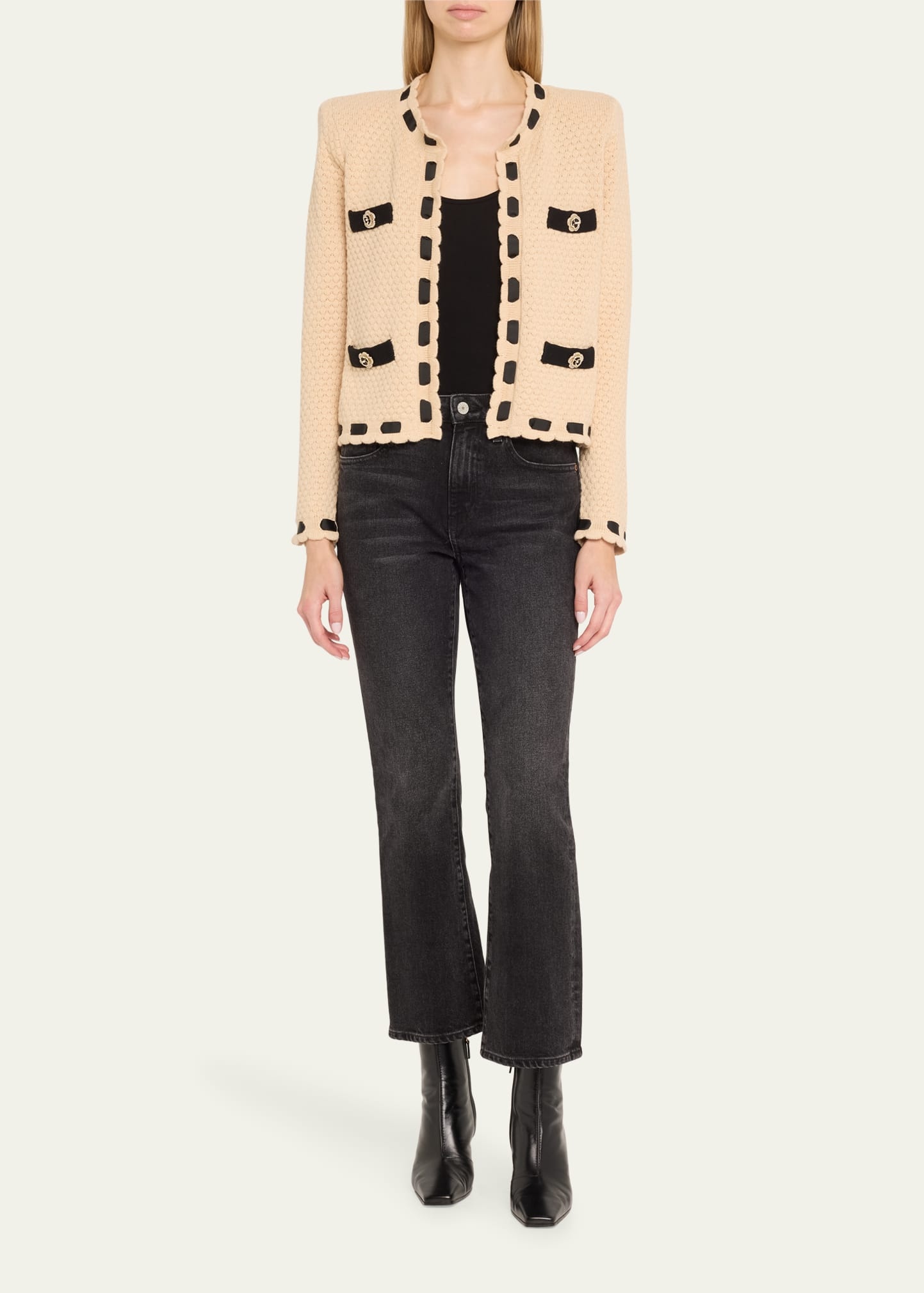 Astor Contrast Trim Cardigan - 2