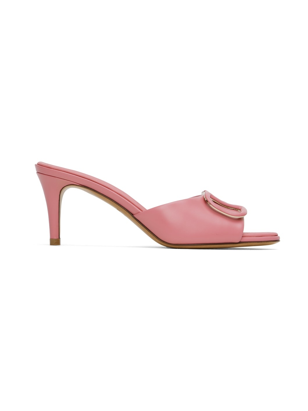 Pink VLogo Heeled Sandals - 1