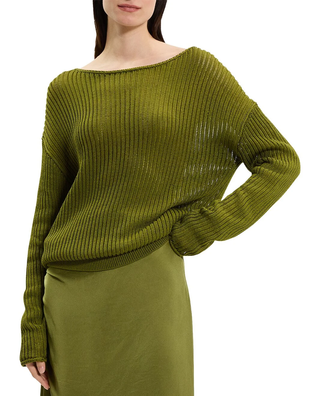 Theory Easy Open Neck Sweater - 1