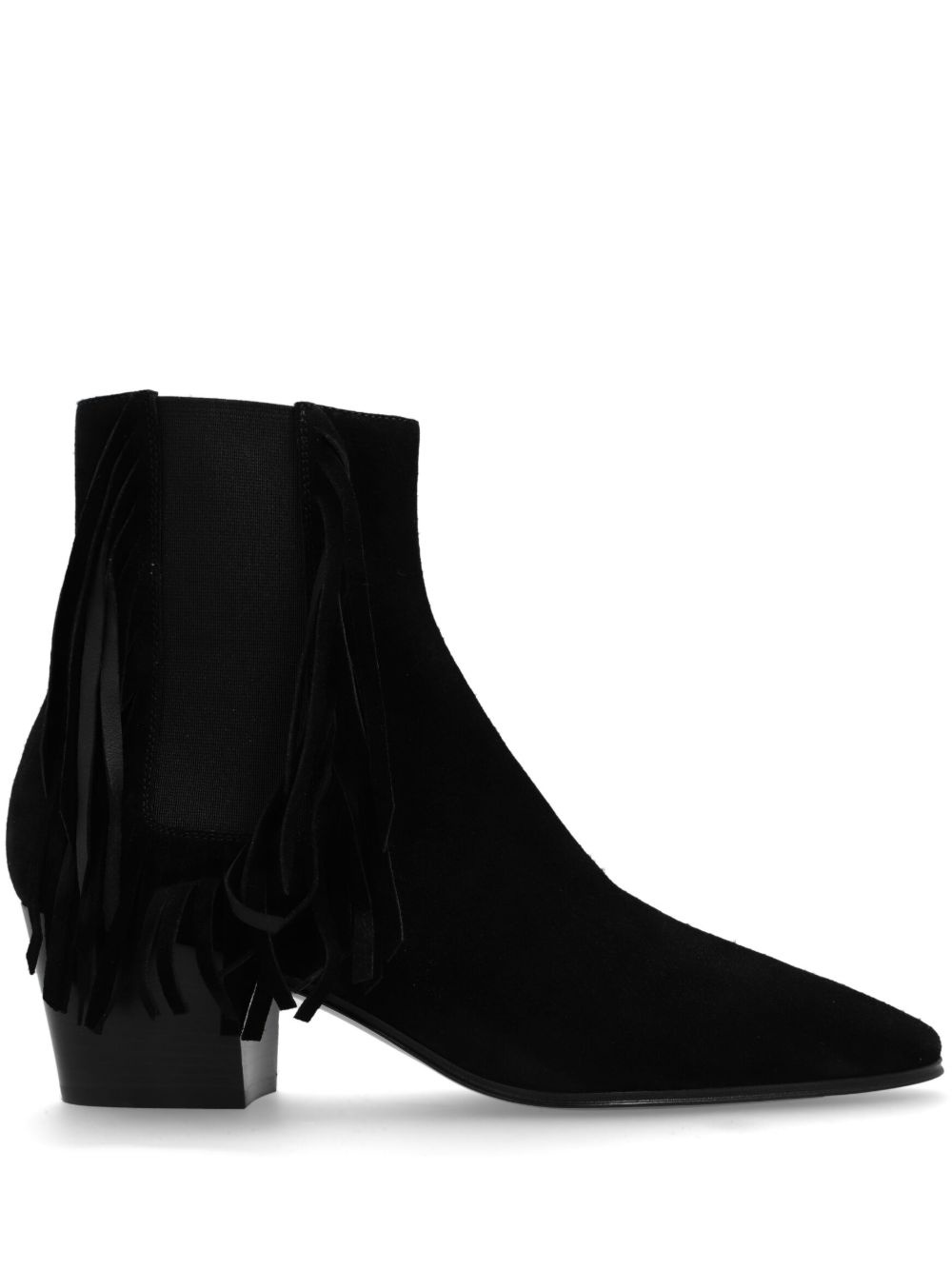fringed ankle boots - 1