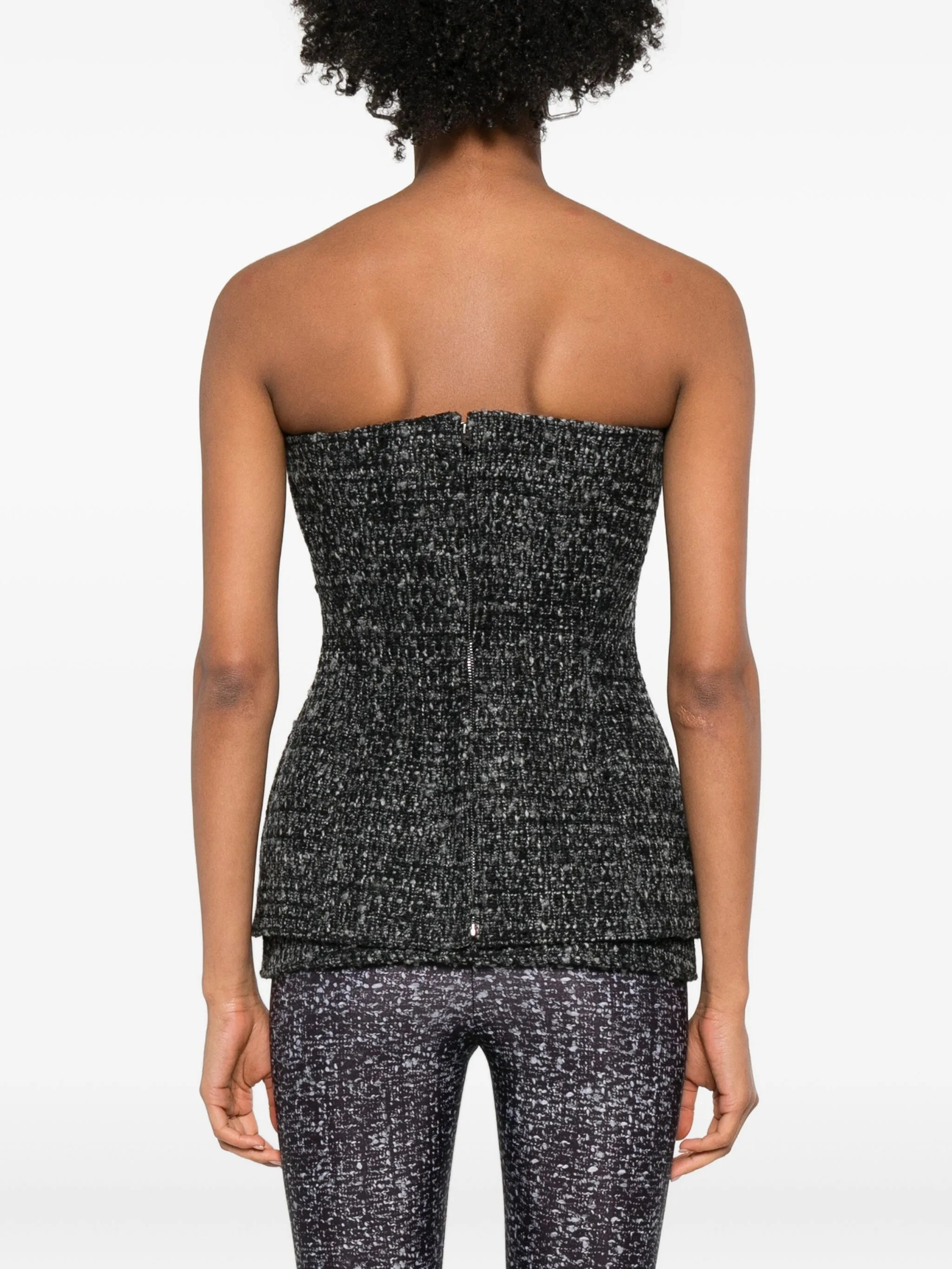 Diesel Tweed Sweetheart Top - 4